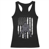 Football Player American Flag Racerback Tank Top Cool Distressed Vintage Patriotic - Wonder Print Shop