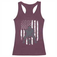 Football Player American Flag Racerback Tank Top Cool Distressed Vintage Patriotic - Wonder Print Shop