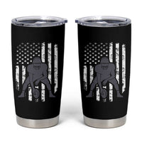 Football Player American Flag Tumbler Cup Cool Distressed Vintage Patriotic - Wonder Print Shop