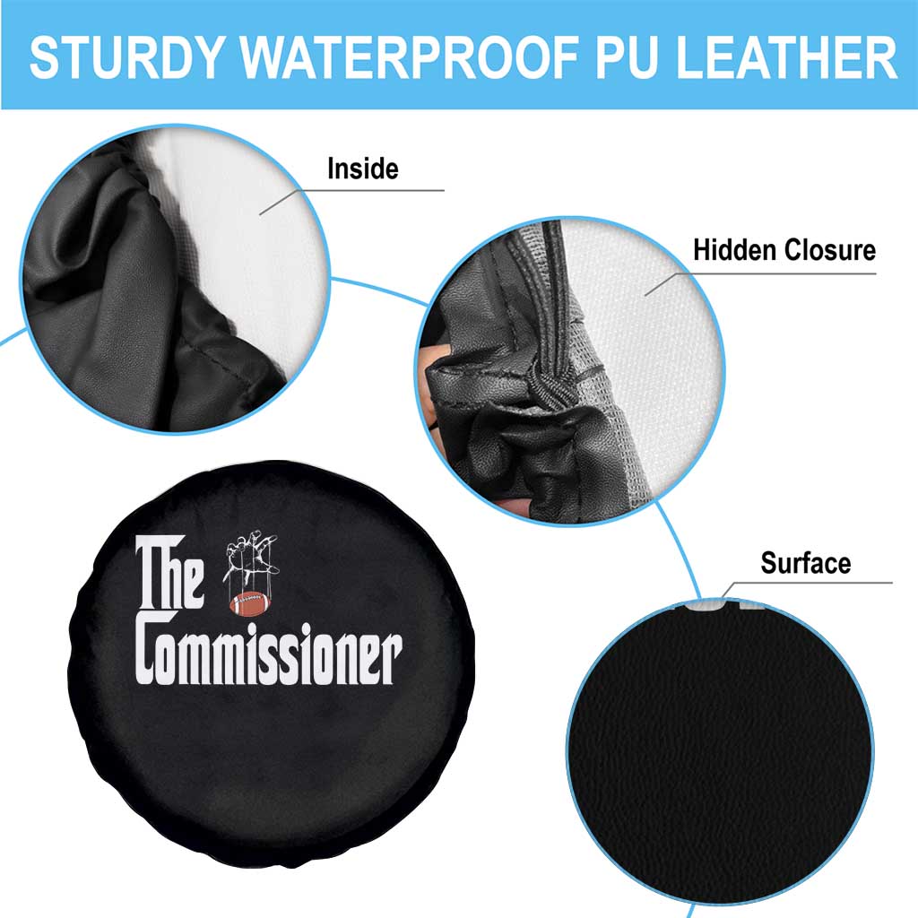 Fantasy Football Commissioner Spare Tire Cover Draft Party Commish FFL - Wonder Print Shop