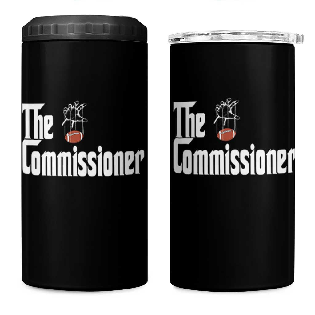 Fantasy Football Commissioner 4 in 1 Can Cooler Tumbler Draft Party Commish FFL - Wonder Print Shop