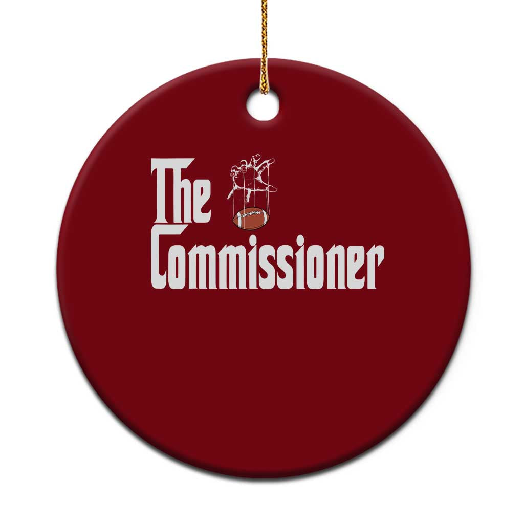 Fantasy Football Commissioner Ceramic Ornament Draft Party Commish FFL - Wonder Print Shop