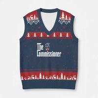 Fantasy Football Commissioner V-Neck Knit Sweater Vest Draft Party Commish FFL - Wonder Print Shop