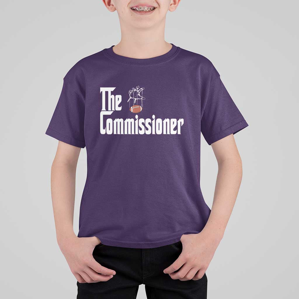 Fantasy Football Commissioner T Shirt For Kid Draft Party Commish FFL - Wonder Print Shop