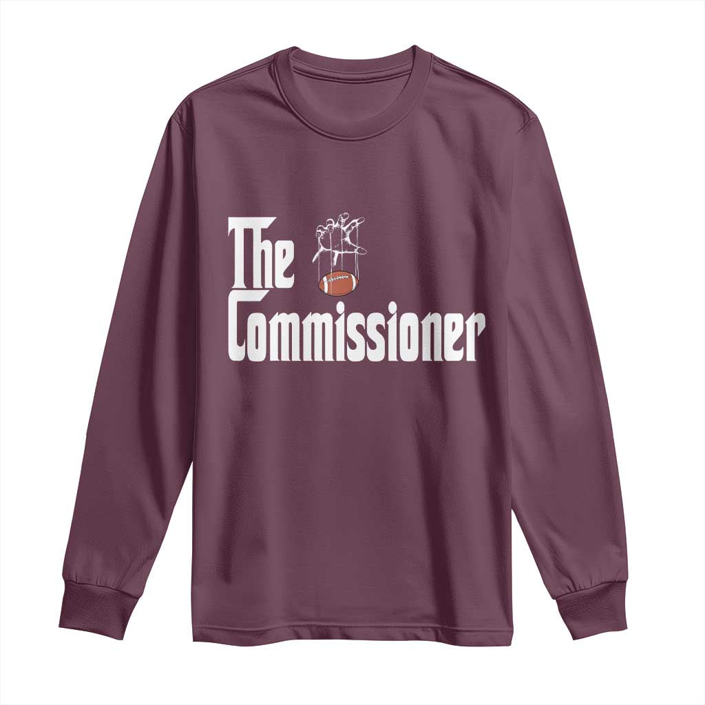 Fantasy Football Commissioner Long Sleeve Shirt Draft Party Commish FFL - Wonder Print Shop