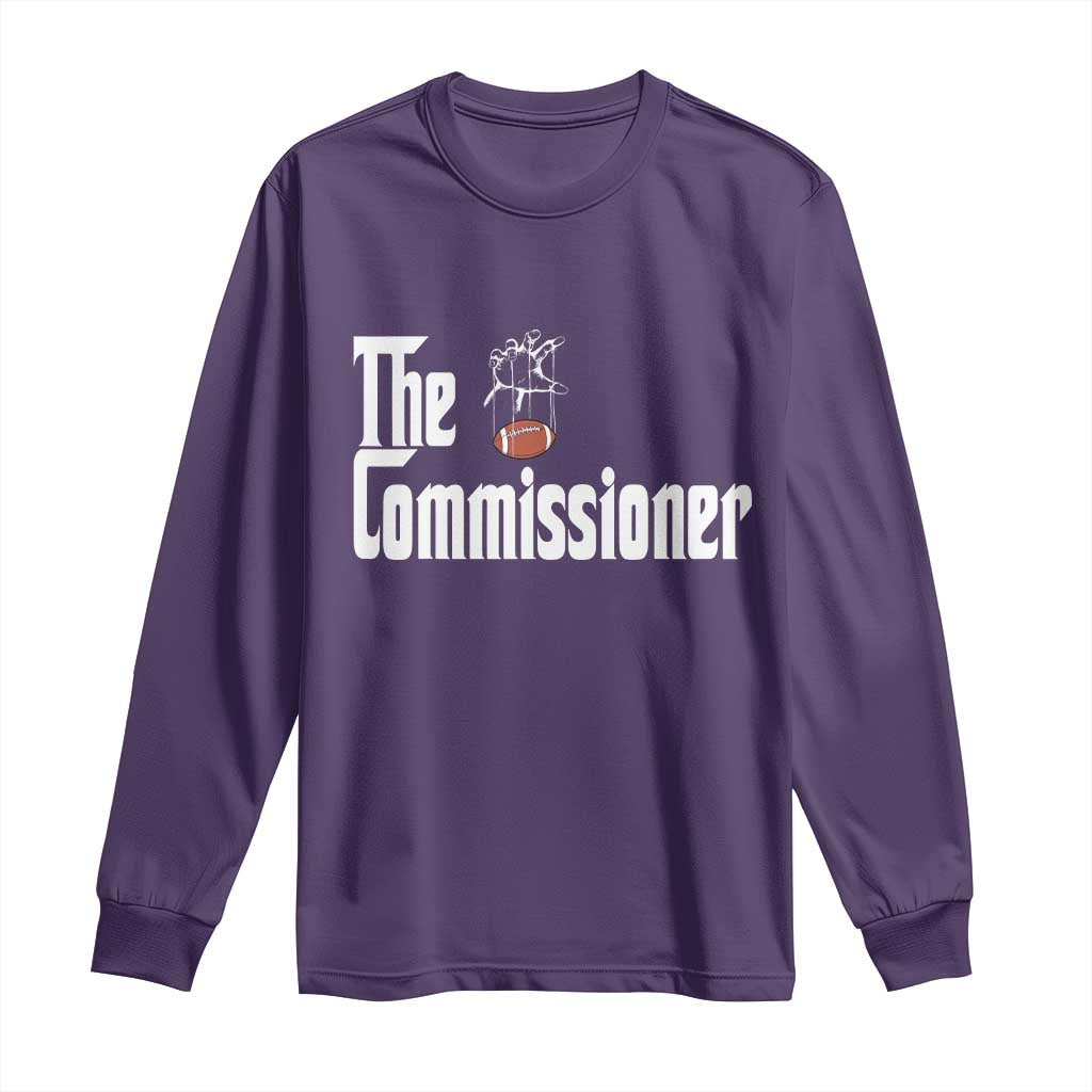 Fantasy Football Commissioner Long Sleeve Shirt Draft Party Commish FFL - Wonder Print Shop