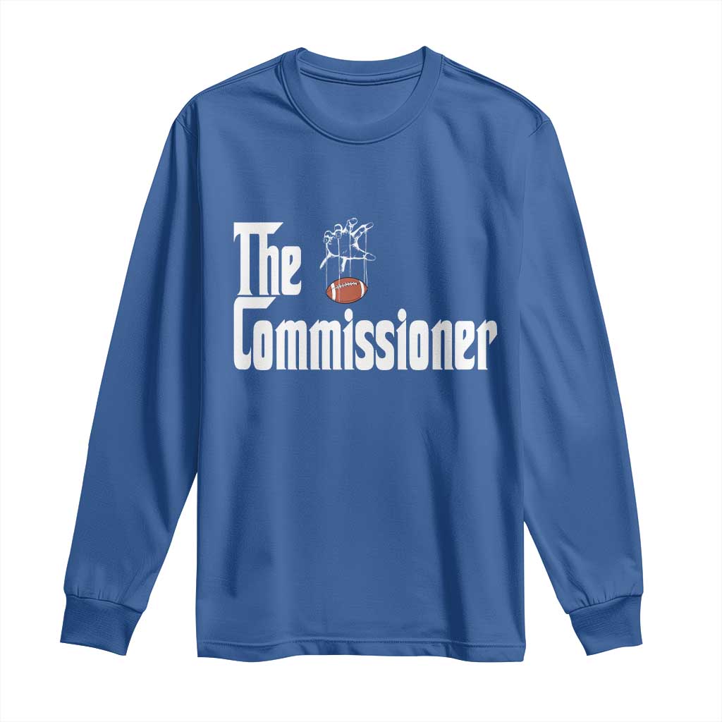Fantasy Football Commissioner Long Sleeve Shirt Draft Party Commish FFL - Wonder Print Shop