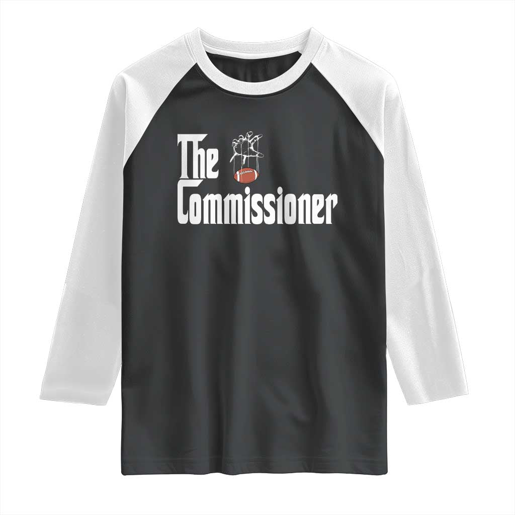 Fantasy Football Commissioner Raglan Shirt Draft Party Commish FFL - Wonder Print Shop
