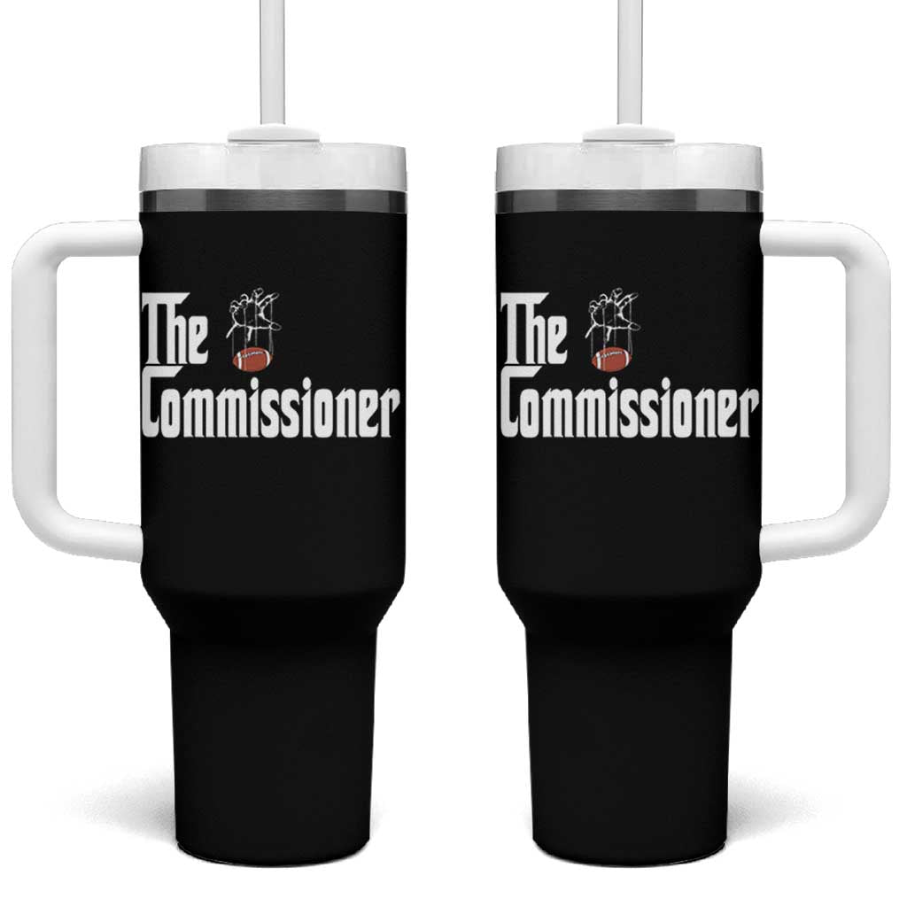 Fantasy Football Commissioner Tumbler With Handle Draft Party Commish FFL - Wonder Print Shop