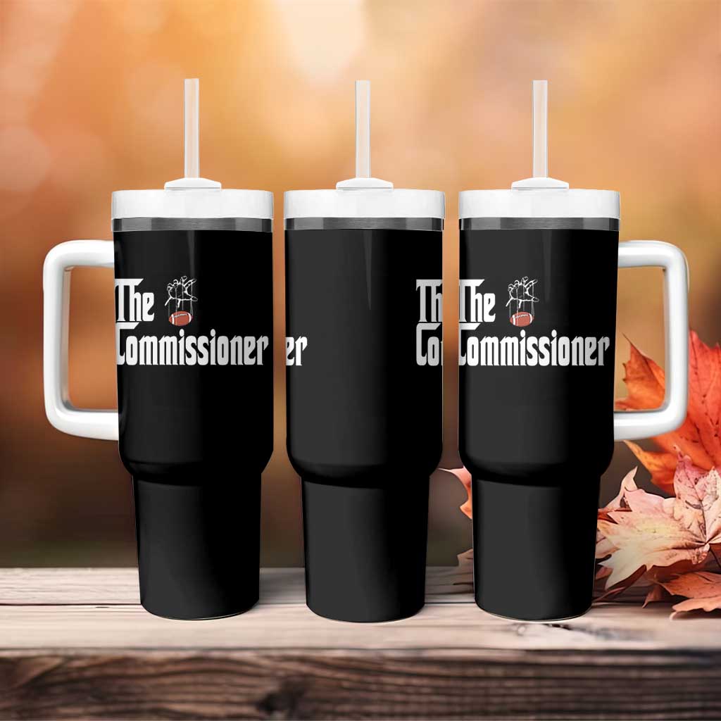 Fantasy Football Commissioner Tumbler With Handle Draft Party Commish FFL - Wonder Print Shop