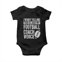 Football Coach Baby Onesie Cool Distressed Vintage Funny Not Yelling - Wonder Print Shop
