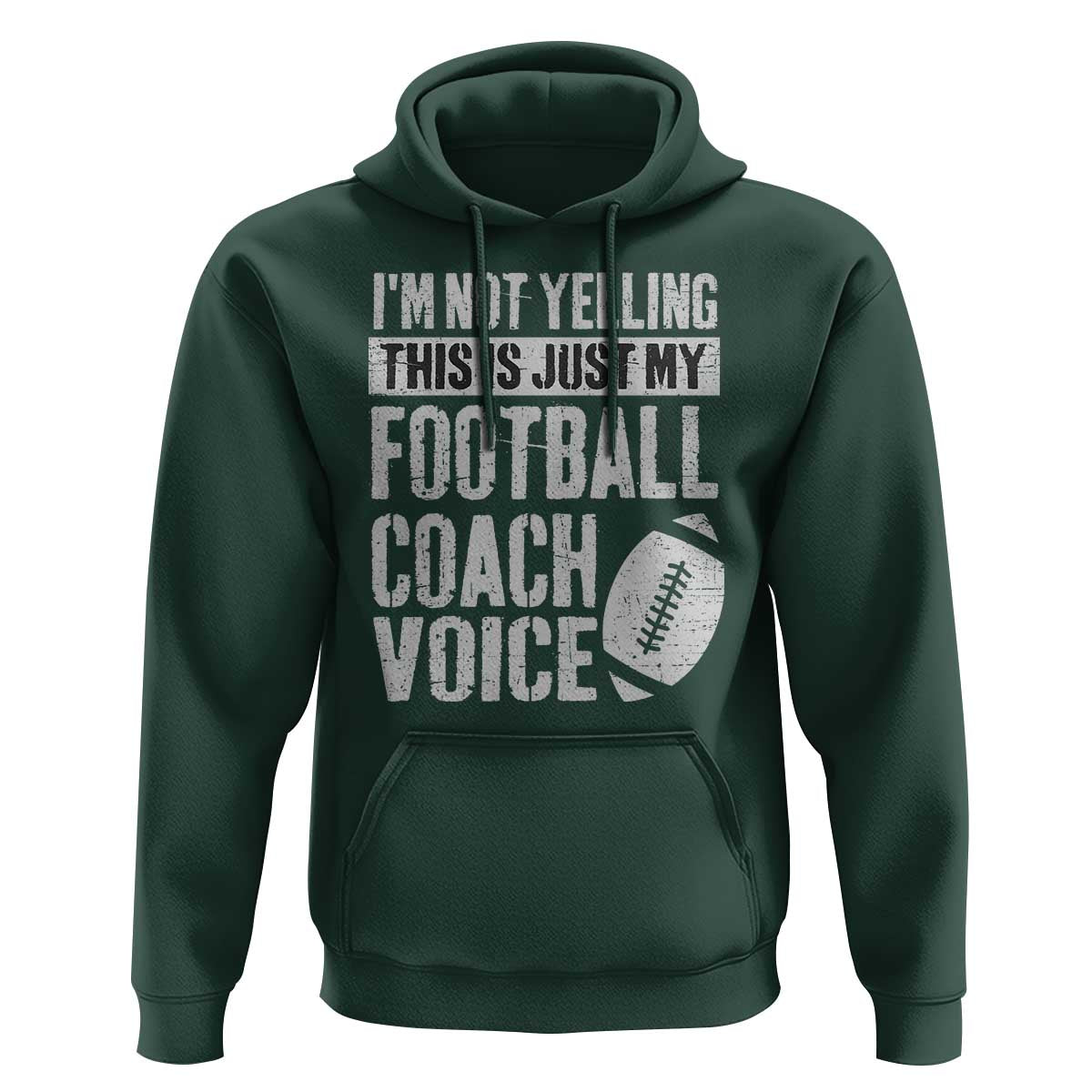 Football Coach Hoodie Cool Distressed Vintage Funny Not Yelling - Wonder Print Shop