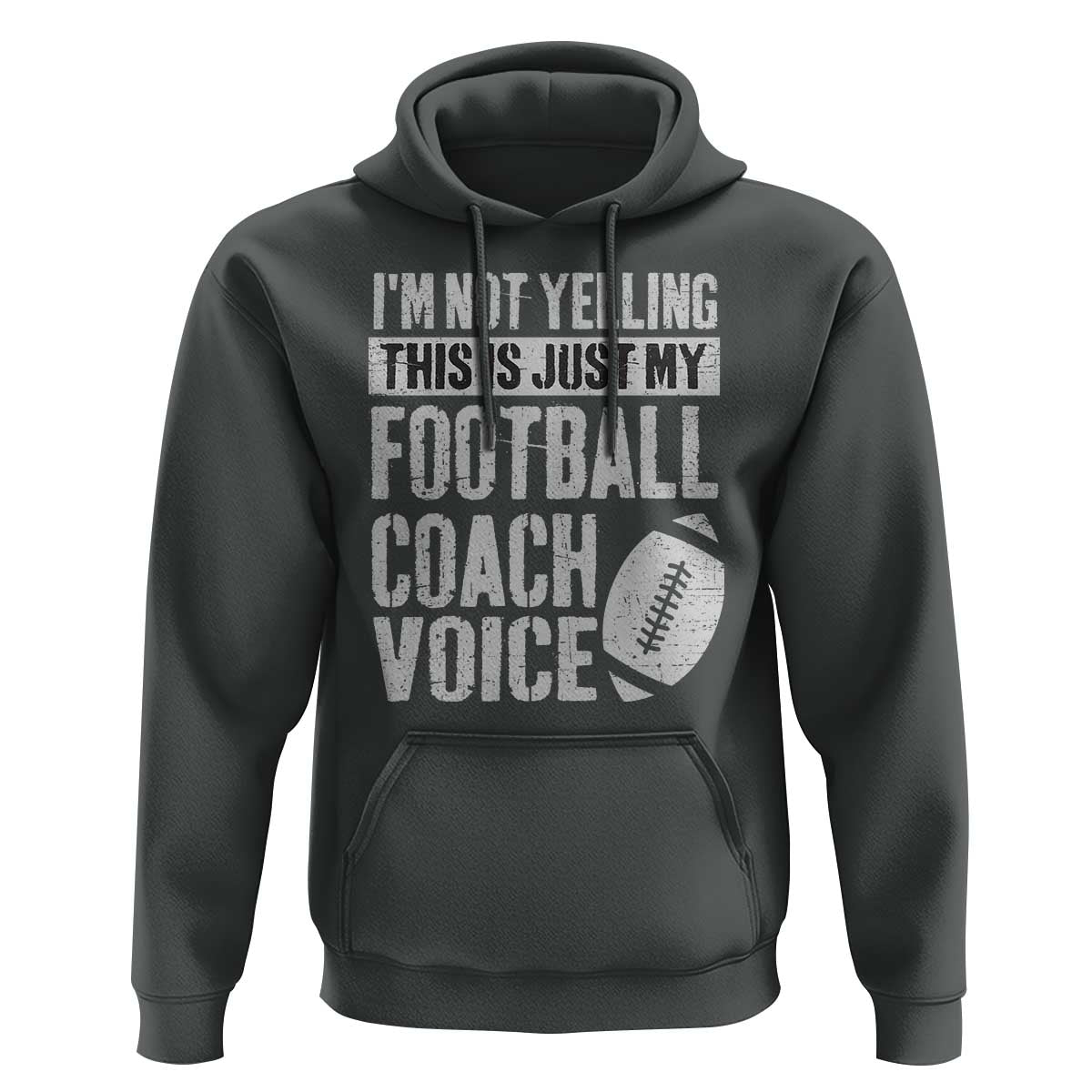 Football Coach Hoodie Cool Distressed Vintage Funny Not Yelling - Wonder Print Shop