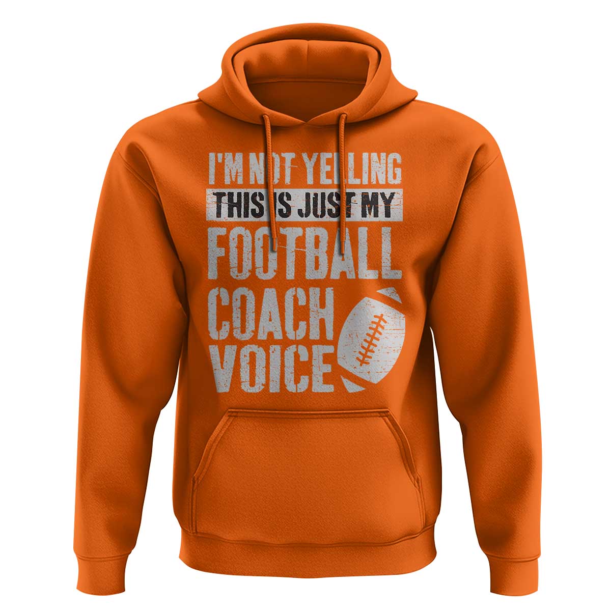 Football Coach Hoodie Cool Distressed Vintage Funny Not Yelling - Wonder Print Shop