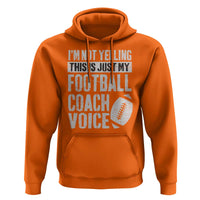 Football Coach Hoodie Cool Distressed Vintage Funny Not Yelling - Wonder Print Shop