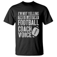 Football Coach T Shirt Cool Distressed Vintage Funny Not Yelling - Wonder Print Shop
