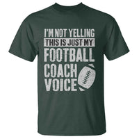 Football Coach T Shirt Cool Distressed Vintage Funny Not Yelling - Wonder Print Shop