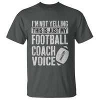 Football Coach T Shirt Cool Distressed Vintage Funny Not Yelling - Wonder Print Shop