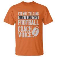 Football Coach T Shirt Cool Distressed Vintage Funny Not Yelling - Wonder Print Shop