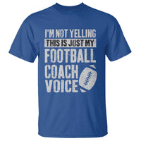 Football Coach T Shirt Cool Distressed Vintage Funny Not Yelling - Wonder Print Shop