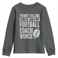 Football Coach Youth Sweatshirt Cool Distressed Vintage Funny Not Yelling - Wonder Print Shop