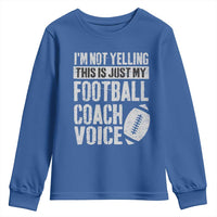 Football Coach Youth Sweatshirt Cool Distressed Vintage Funny Not Yelling - Wonder Print Shop