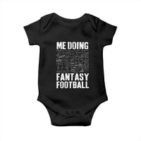 Funny Fantasy Football Baby Onesie Draft Party Commish FFL Vintage Touchdown Season - Wonder Print Shop