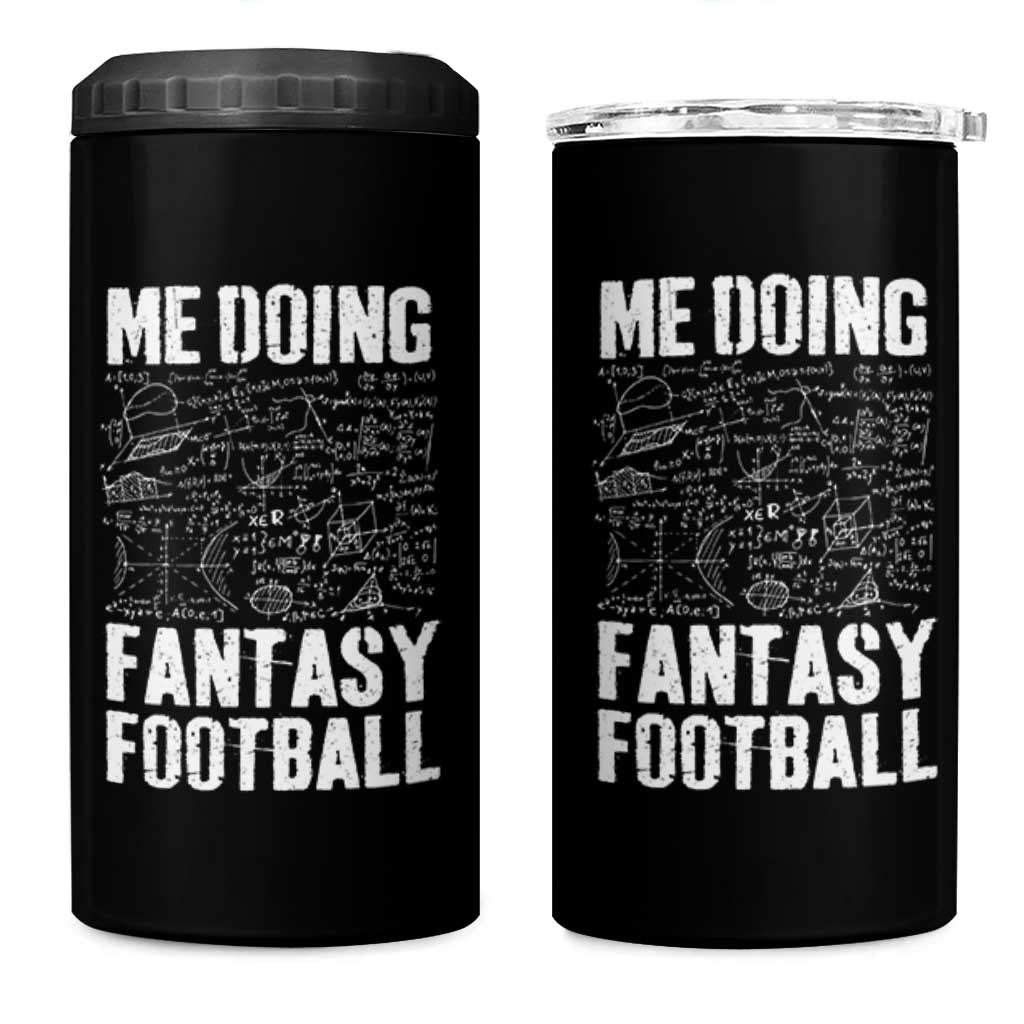 Funny Fantasy Football 4 in 1 Can Cooler Tumbler Draft Party Commish FFL Vintage Touchdown Season - Wonder Print Shop