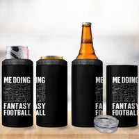 Funny Fantasy Football 4 in 1 Can Cooler Tumbler Draft Party Commish FFL Vintage Touchdown Season - Wonder Print Shop