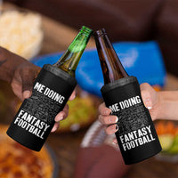 Funny Fantasy Football 4 in 1 Can Cooler Tumbler Draft Party Commish FFL Vintage Touchdown Season - Wonder Print Shop