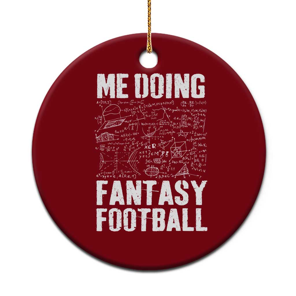 Funny Fantasy Football Ceramic Ornament Draft Party Commish FFL Vintage Touchdown Season - Wonder Print Shop