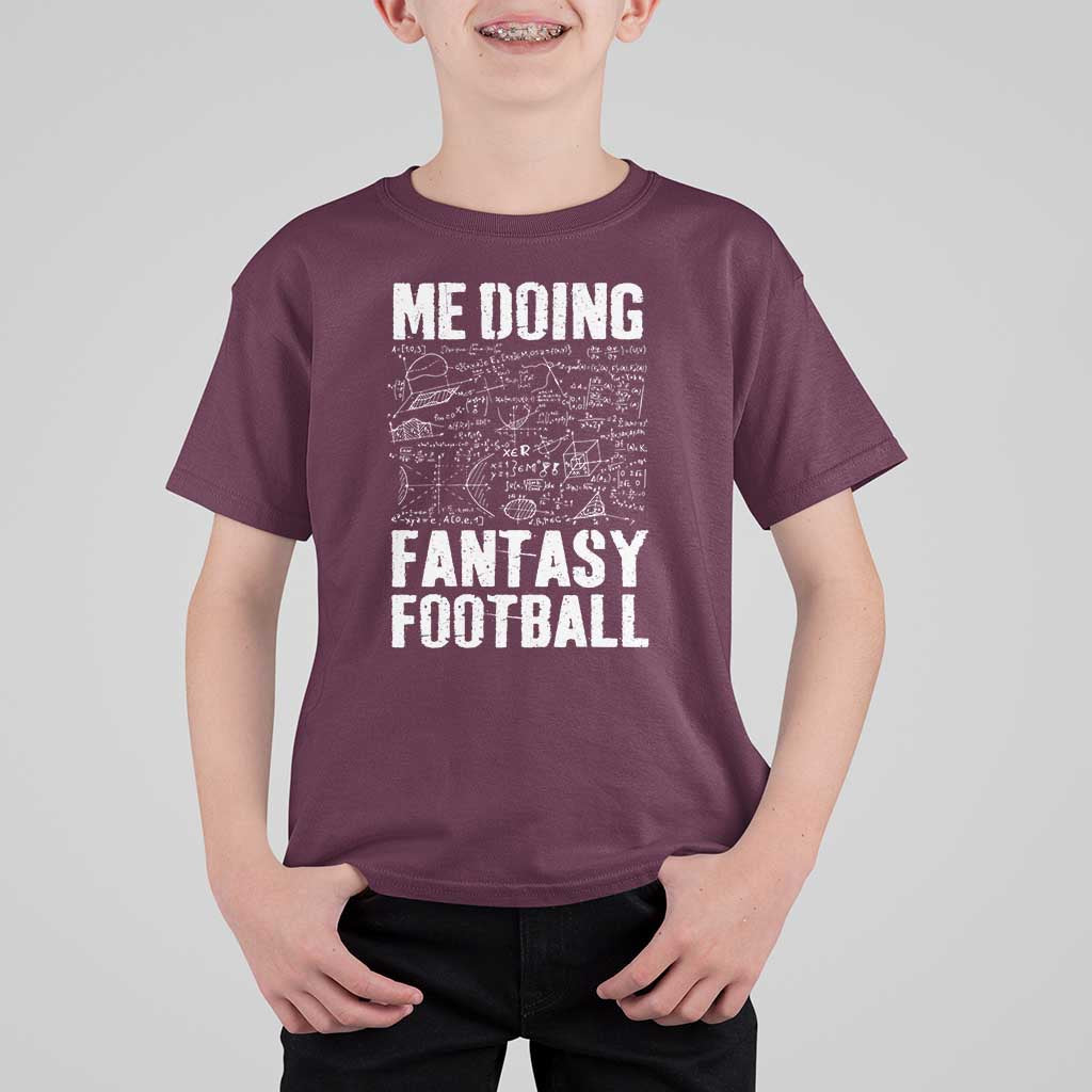 Funny Fantasy Football T Shirt For Kid Draft Party Commish FFL Vintage Touchdown Season - Wonder Print Shop