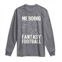 Funny Fantasy Football Long Sleeve Shirt Draft Party Commish FFL Vintage Touchdown Season - Wonder Print Shop