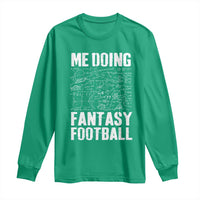 Funny Fantasy Football Long Sleeve Shirt Draft Party Commish FFL Vintage Touchdown Season - Wonder Print Shop