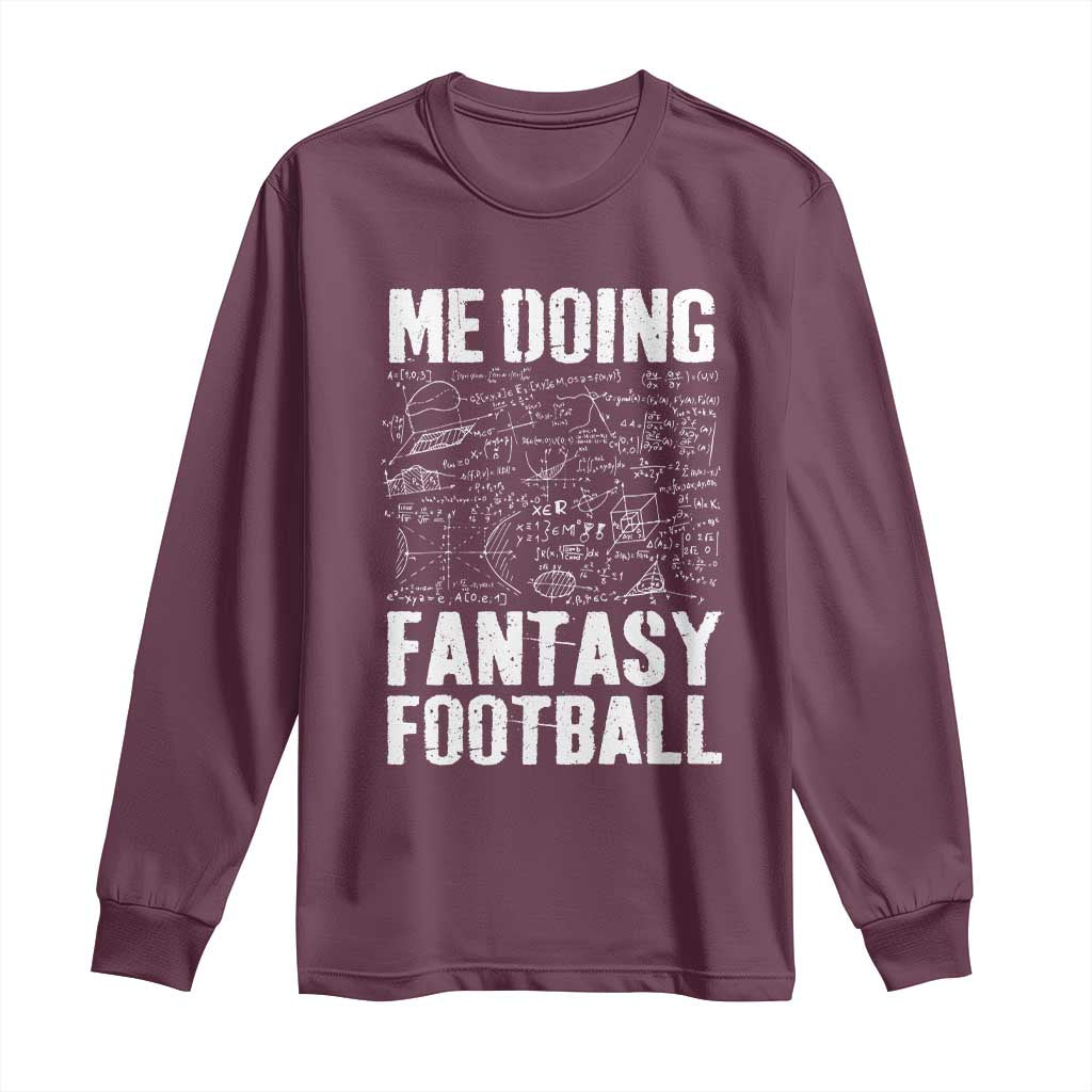 Funny Fantasy Football Long Sleeve Shirt Draft Party Commish FFL Vintage Touchdown Season - Wonder Print Shop