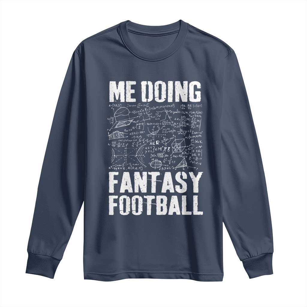 Funny Fantasy Football Long Sleeve Shirt Draft Party Commish FFL Vintage Touchdown Season - Wonder Print Shop