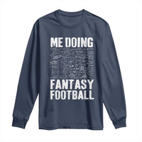 Funny Fantasy Football Long Sleeve Shirt Draft Party Commish FFL Vintage Touchdown Season - Wonder Print Shop
