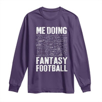 Funny Fantasy Football Long Sleeve Shirt Draft Party Commish FFL Vintage Touchdown Season - Wonder Print Shop