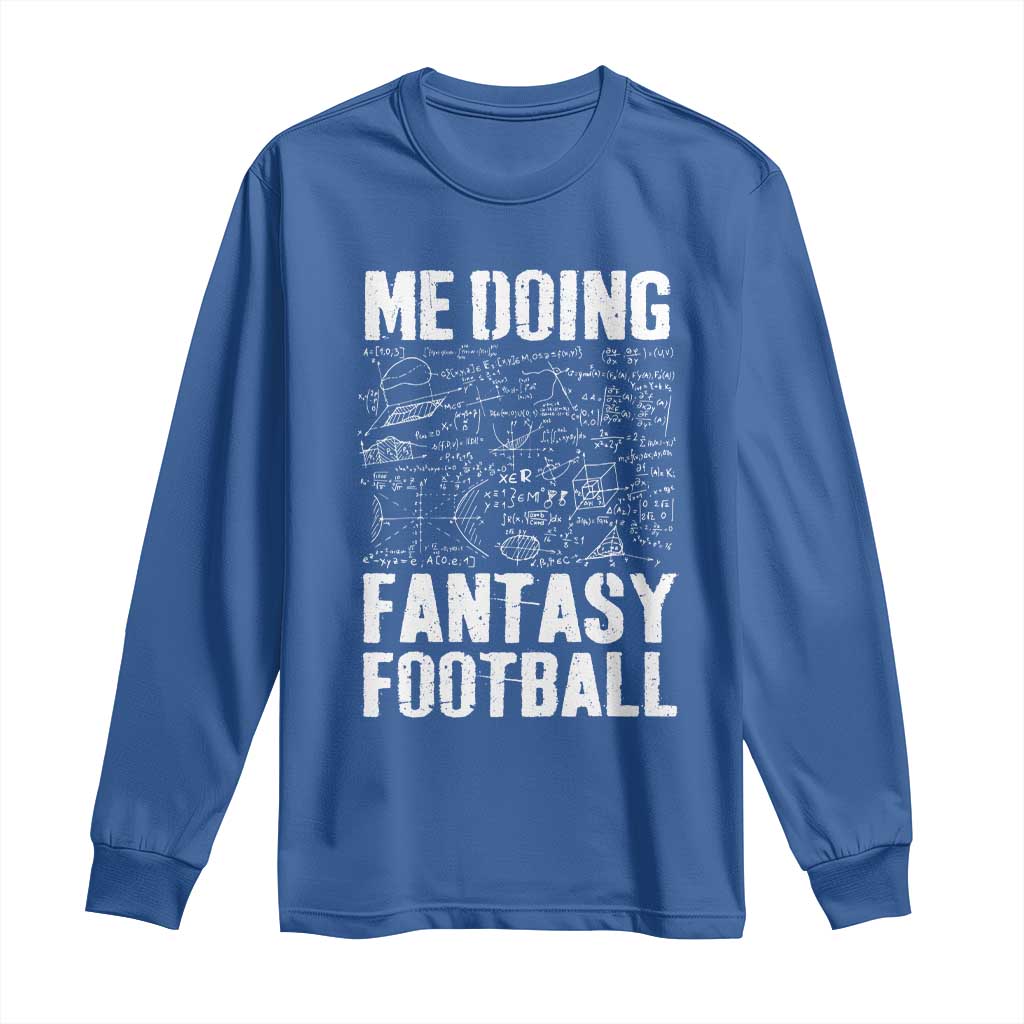 Funny Fantasy Football Long Sleeve Shirt Draft Party Commish FFL Vintage Touchdown Season - Wonder Print Shop