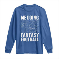 Funny Fantasy Football Long Sleeve Shirt Draft Party Commish FFL Vintage Touchdown Season - Wonder Print Shop