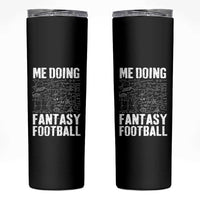 Funny Fantasy Football Skinny Tumbler Draft Party Commish FFL Vintage Touchdown Season - Wonder Print Shop