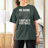 Funny Fantasy Football T Shirt For Women Draft Party Commish FFL Vintage Touchdown Season - Wonder Print Shop