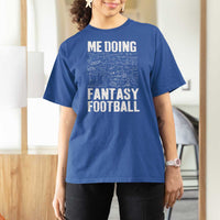 Funny Fantasy Football T Shirt For Women Draft Party Commish FFL Vintage Touchdown Season - Wonder Print Shop