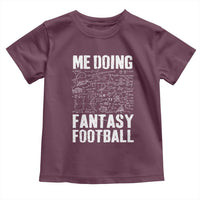Funny Fantasy Football Toddler T Shirt Draft Party Commish FFL Vintage Touchdown Season - Wonder Print Shop