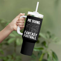 Funny Fantasy Football Tumbler With Handle Draft Party Commish FFL Vintage Touchdown Season - Wonder Print Shop