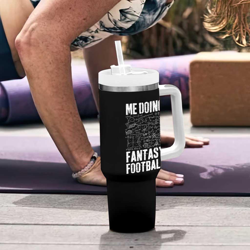 Funny Fantasy Football Tumbler With Handle Draft Party Commish FFL Vintage Touchdown Season - Wonder Print Shop