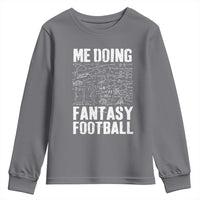 Funny Fantasy Football Youth Sweatshirt Draft Party Commish FFL Vintage Touchdown Season - Wonder Print Shop
