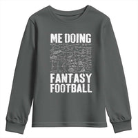 Funny Fantasy Football Youth Sweatshirt Draft Party Commish FFL Vintage Touchdown Season - Wonder Print Shop