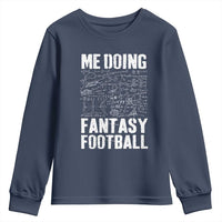 Funny Fantasy Football Youth Sweatshirt Draft Party Commish FFL Vintage Touchdown Season - Wonder Print Shop