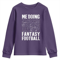 Funny Fantasy Football Youth Sweatshirt Draft Party Commish FFL Vintage Touchdown Season - Wonder Print Shop